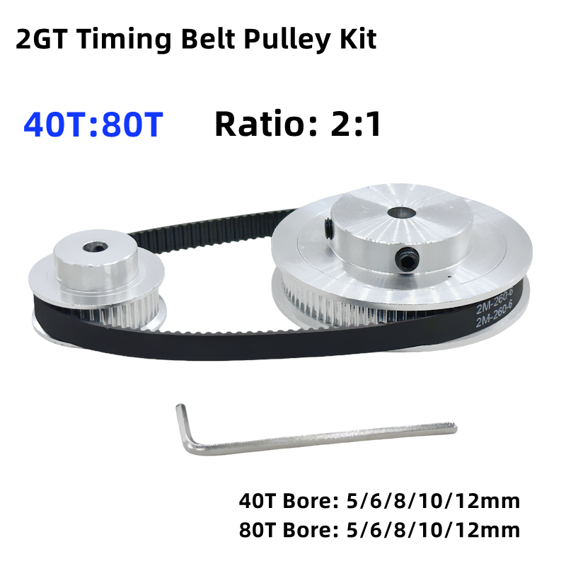 Gt2 Pulley - 2GT 2M 80Zähne 40T GT2 40Zähne
