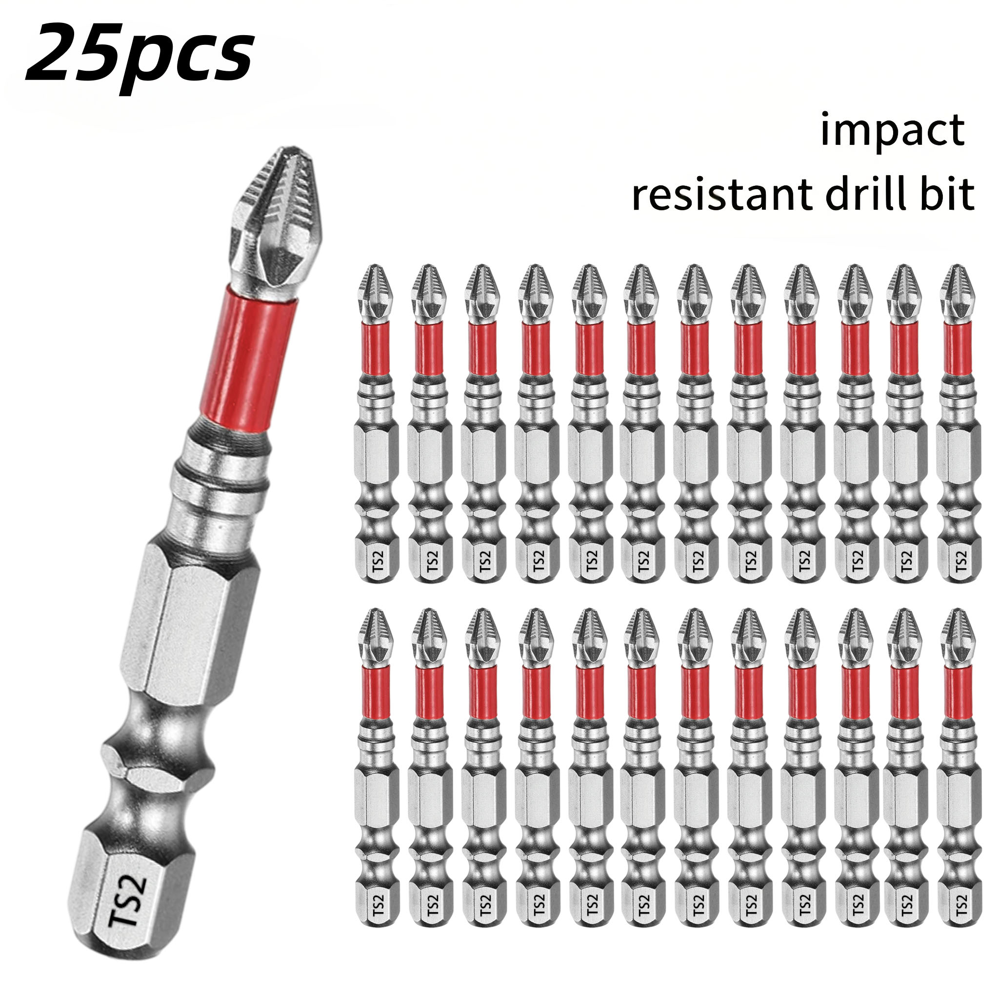 Drill Bit Set - 25-teiliges Set mit 50-mm-Schraubendreherbits mit langem