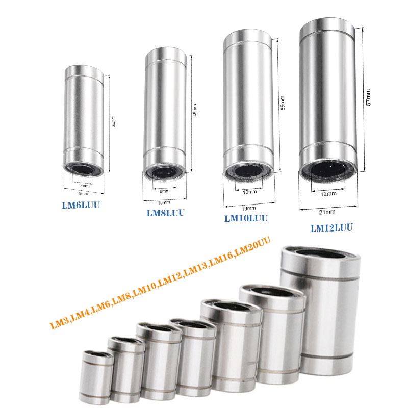 Lm8Uu Bearing - 2 teile/los Linear Lager LM6LUU LM8LUU