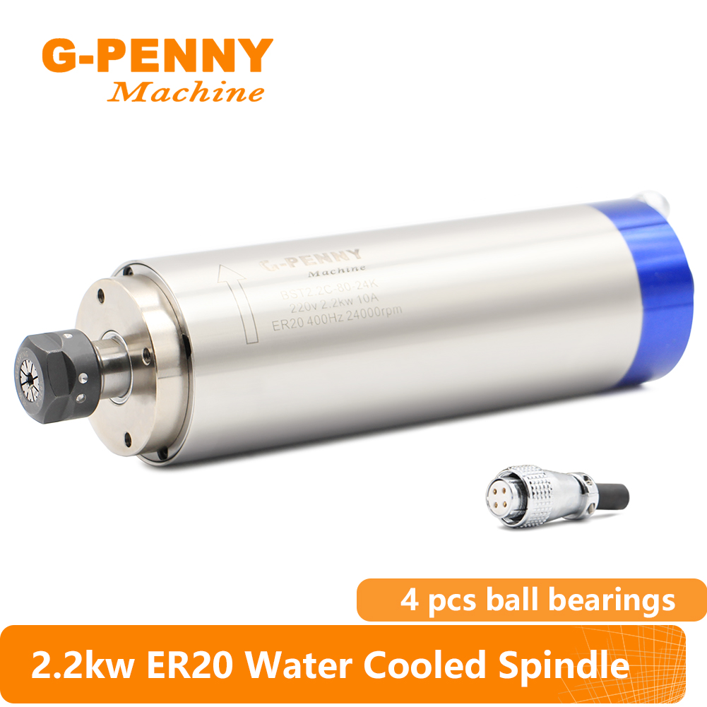 Water Cooled Spindle - G-PENNY 2,2 kW ER20 80 mm