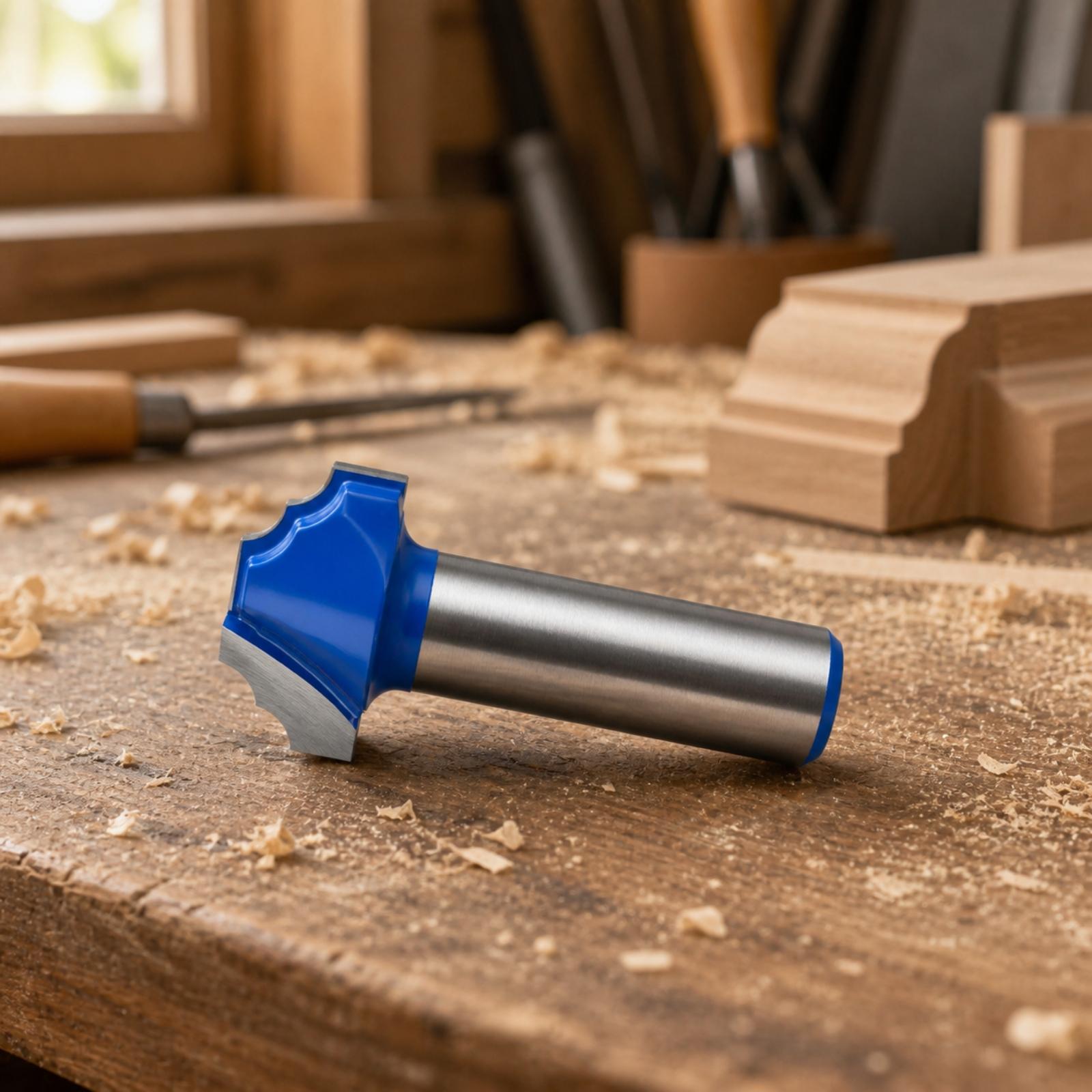 Cnc Bits - Doppel-R-Profil-Fräser, CNC-kompatibler Fräser mit gebogenem Schneidkopf,
