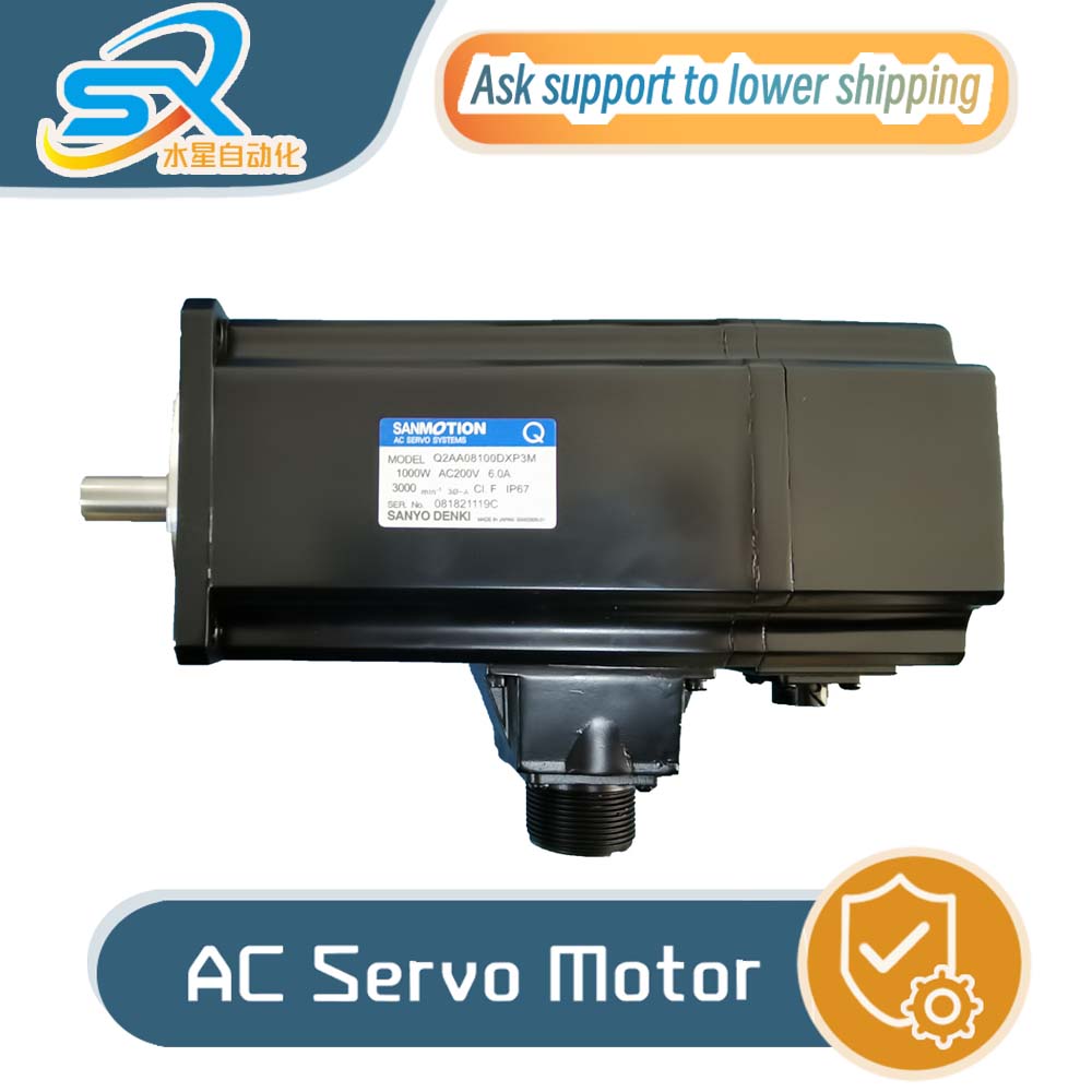Servo Motor - Sanyo AC Servomotor Q2AA08100DXP3M 1000W 200V,