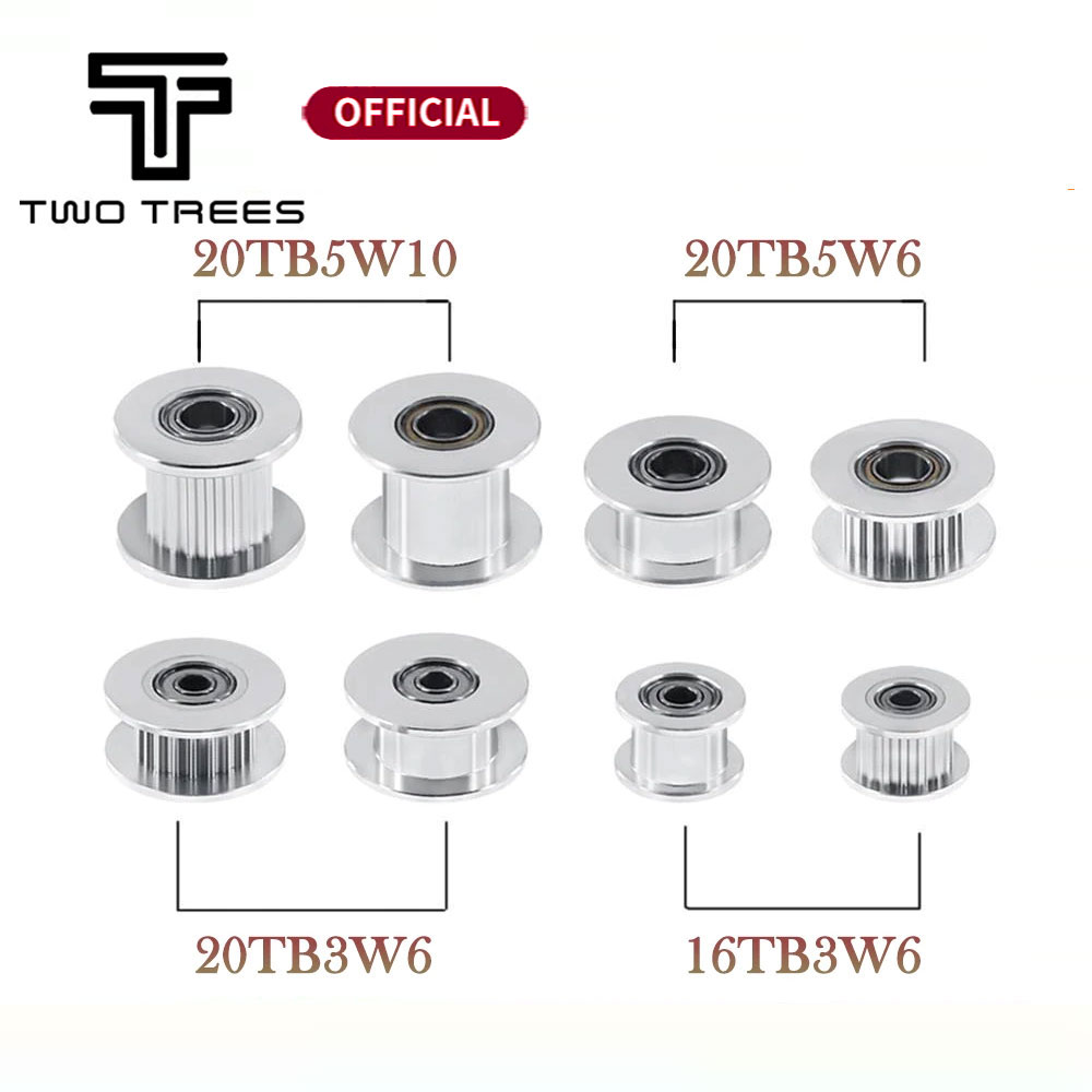 Gt2 Pulley - GT2 Umlenkrolle, 16/20 Zähne, Radbohrung, 3/5