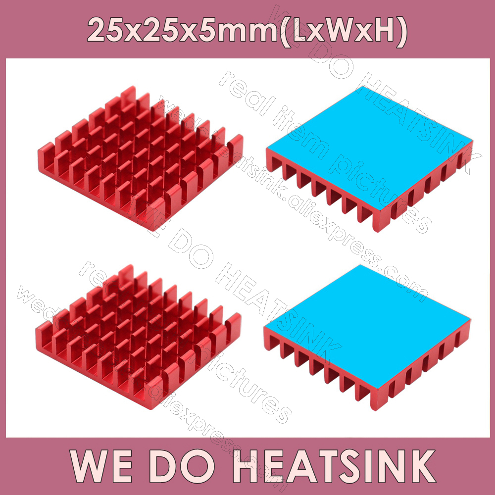 Aluminium Extrusion - WIR TUN KÜHLKÖRPER 25x25x5mm Ohne oder