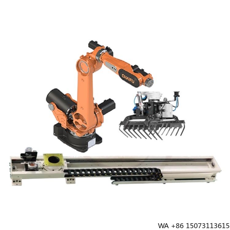 Linear Rail - 6-Achsen Industrieroboterarm mit Greifer und Linearführungsschiene