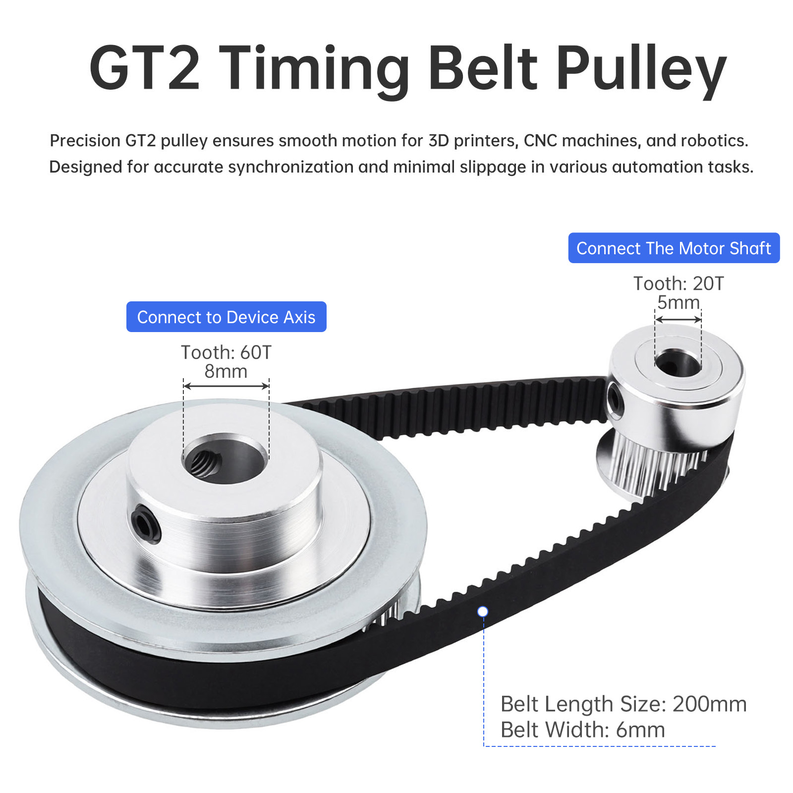 12V-24V 775 Elektromotor und G – Gt2 Pulley Bewertung und Preis