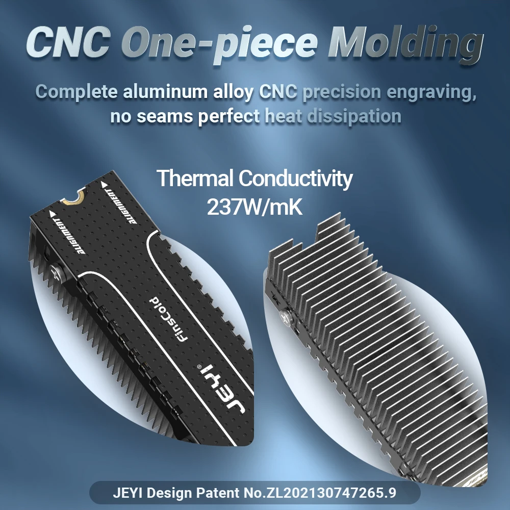 JEYI M.2 SSD-Kühlkörper, robus – Aluminium Extrusion Bewertung und Preis