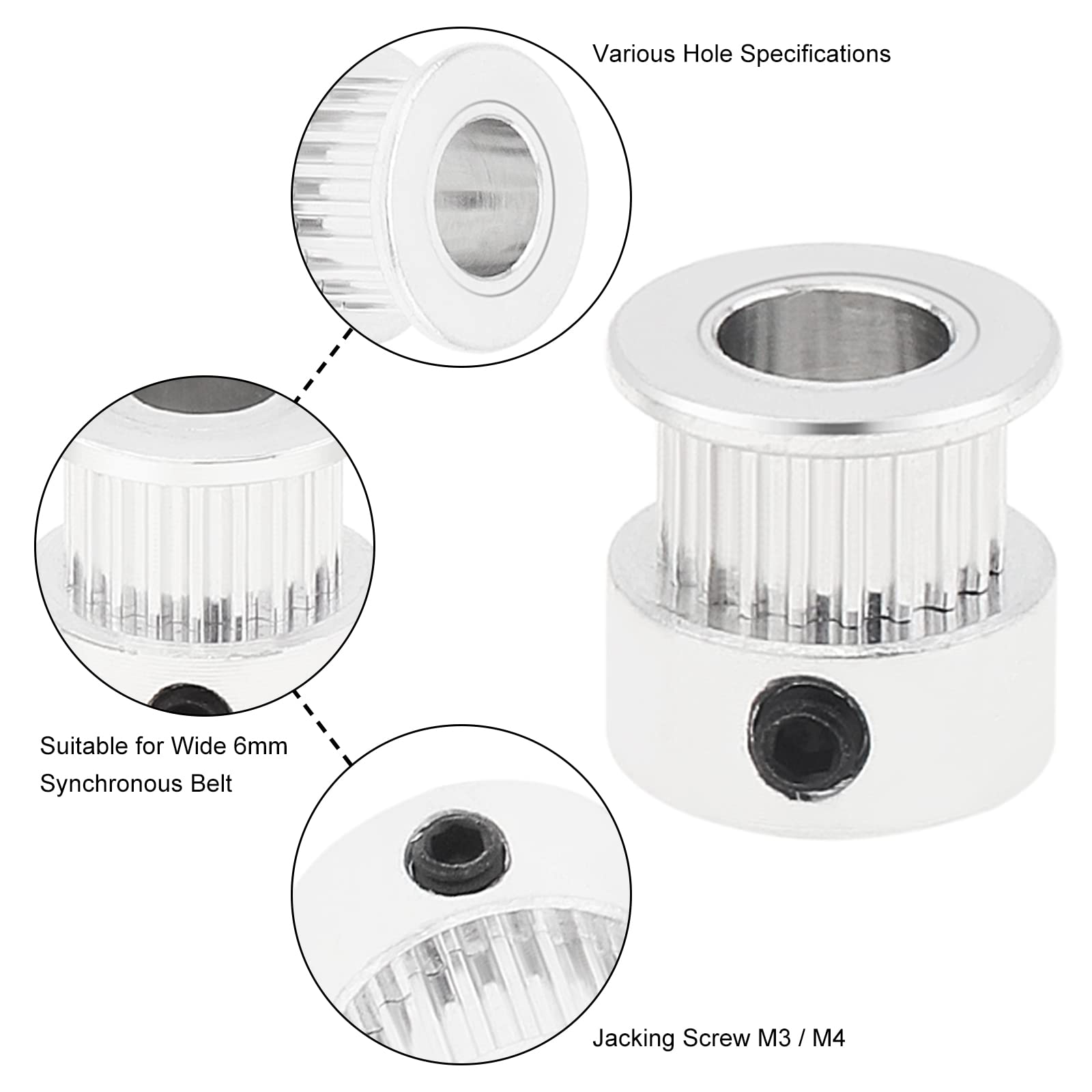2/5 Stück GT2 Riemenscheibe, 2 – Lead Screw 8Mm Bewertung und Preis