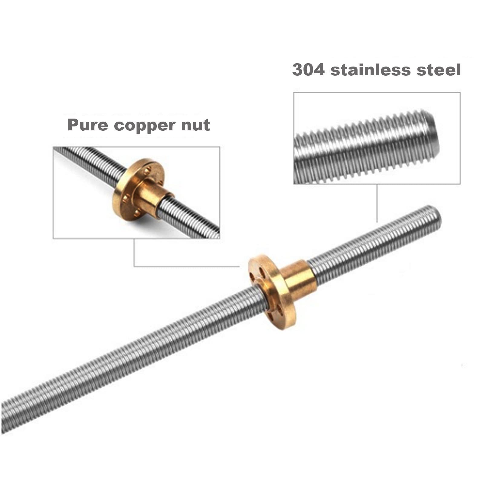 T10 Gewindespindel aus 304 Ede – Lead Screw 8Mm Bewertung und Preis