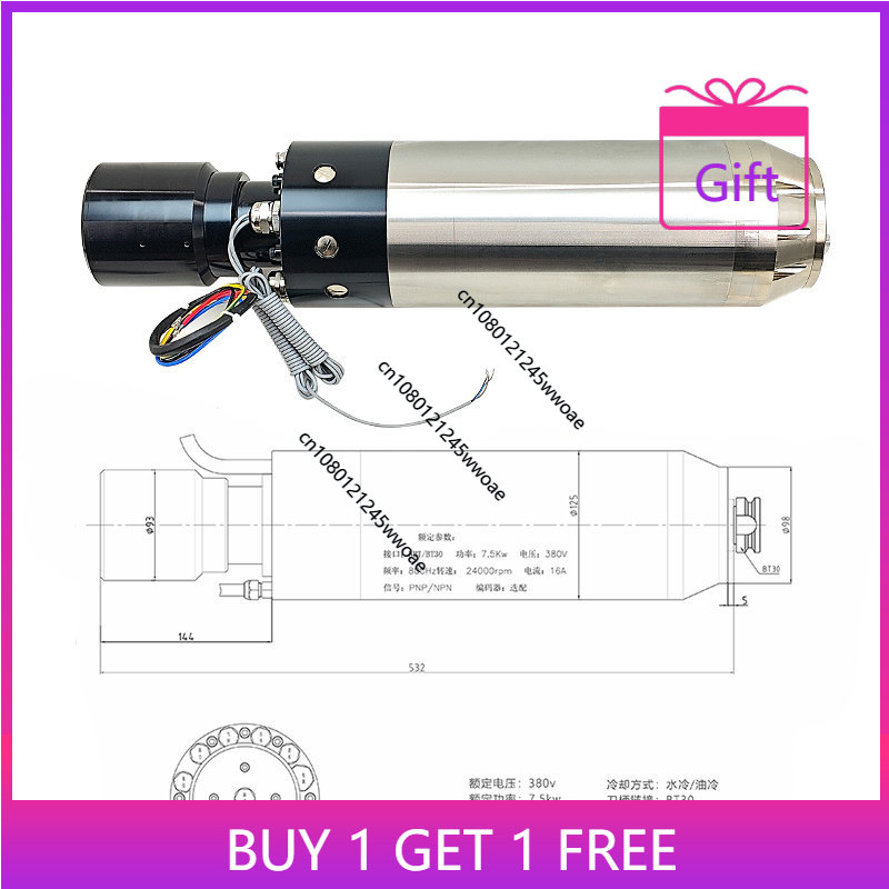 5,5 kW 7,5 kW Elektrischer Spi – Spindle Motor Bewertung und Preis