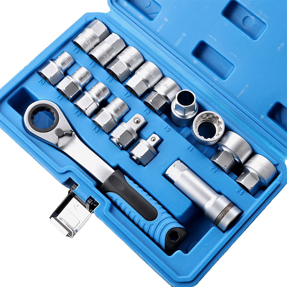 17-teiliger 12-Kant-Ratschensc – Cnc Bits Bewertung und Preis