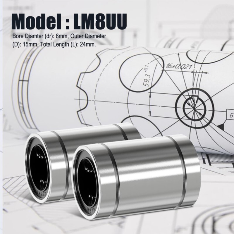 4/10PCS LM8UU LM10UU LM16UU LM – Lm8Uu Bearing Bewertung und Preis